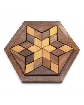 Piece-It-Together Wood Game-Star